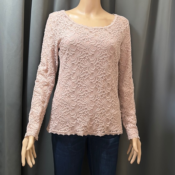 Apt. 9 Lace Top and Cami. Mauve or Rose Colored. Size Medium. - Picture 3 of 11